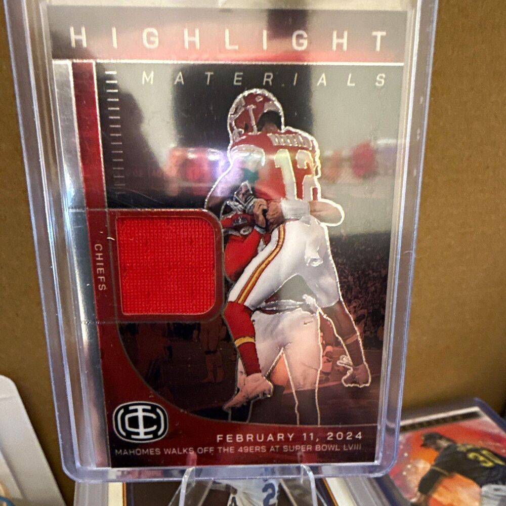 2025 Panini Icon Collection Mahomes Patrick Mahomes II HM-4 Chiefs Memorabilia